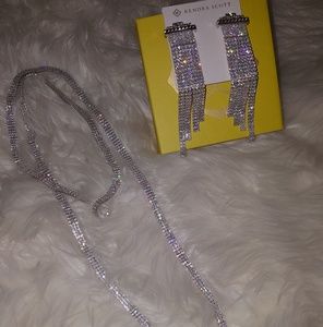 Kendra Scott Olympia earrings & Arlo Ariat necklac